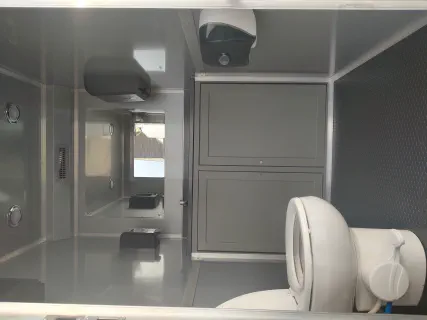 Restroom trailer photo
