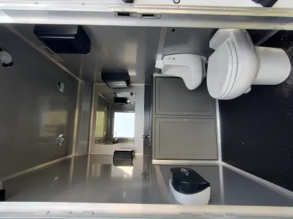 Restroom trailer photo